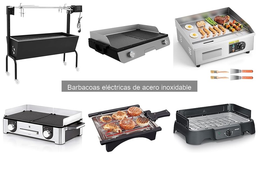 Recetas deliciosas para barbacoa eléctrica de acero inoxidable