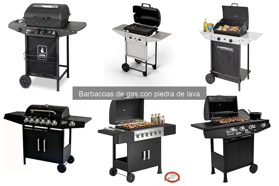 ¿Son seguras las barbacoas de gas con piedra de lava?