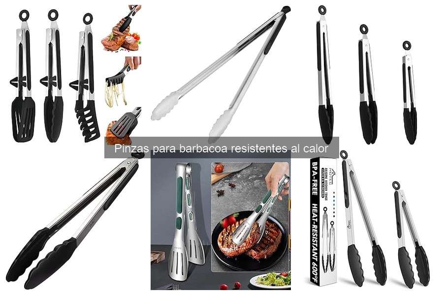 ¿Son seguras las pinzas de barbacoa resistentes al calor?