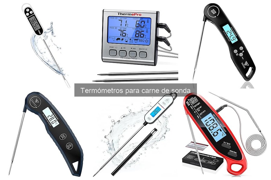 Temperaturas ideales para cocinar carne con termómetros de sonda