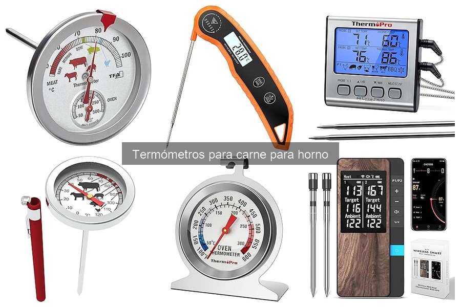 Temperaturas ideales para cocinar carne con termómetros