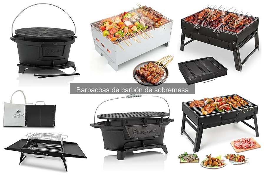 Tipos de barbacoas de carbón de sobremesa: guía completa
