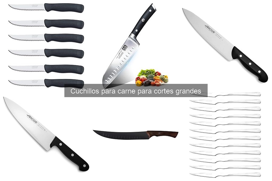 Tipos de cuchillos para carne: guía de cortes grandes