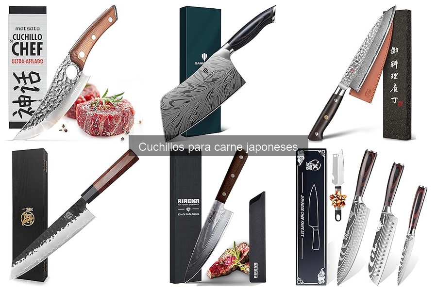 Tipos de cuchillos para carne japoneses: guía y características