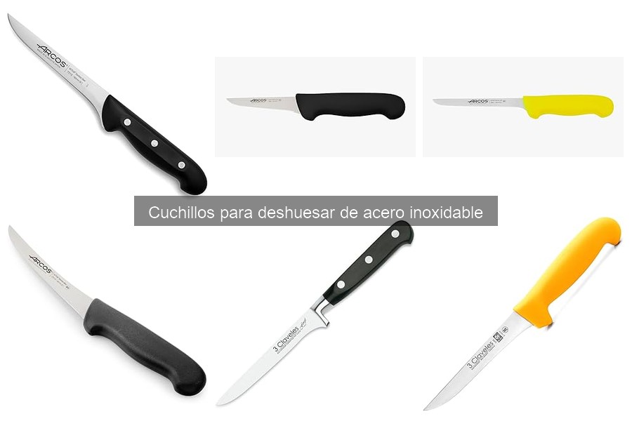 Tipos de cuchillos para deshuesar de acero inoxidable