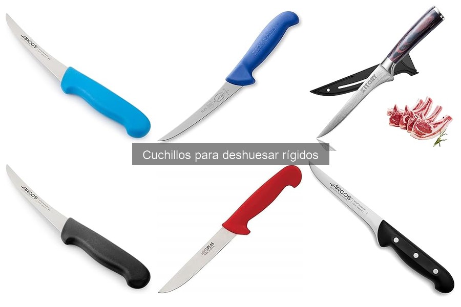 Tipos de cuchillos para deshuesar rígidos: Guía completa