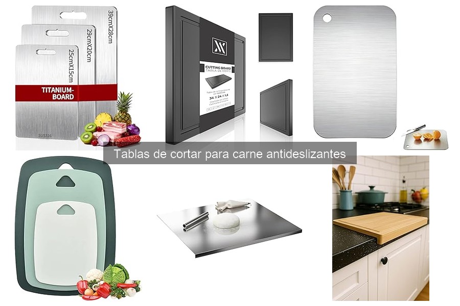 Tipos de tablas de cortar para carne antideslizantes