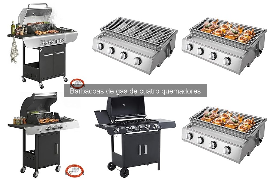 Ventajas y desventajas de barbacoas de gas de cuatro quemadores