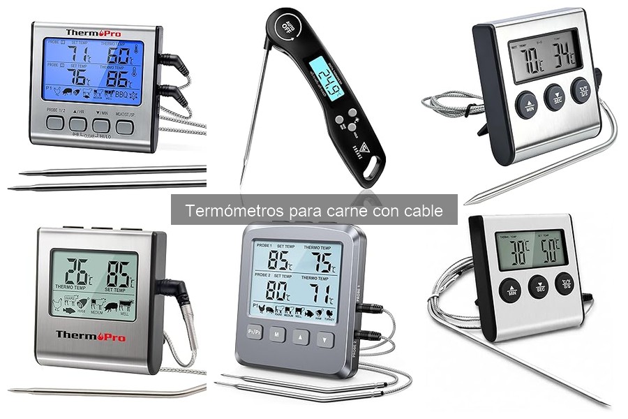 Ventajas y desventajas de termómetros para carne con cable